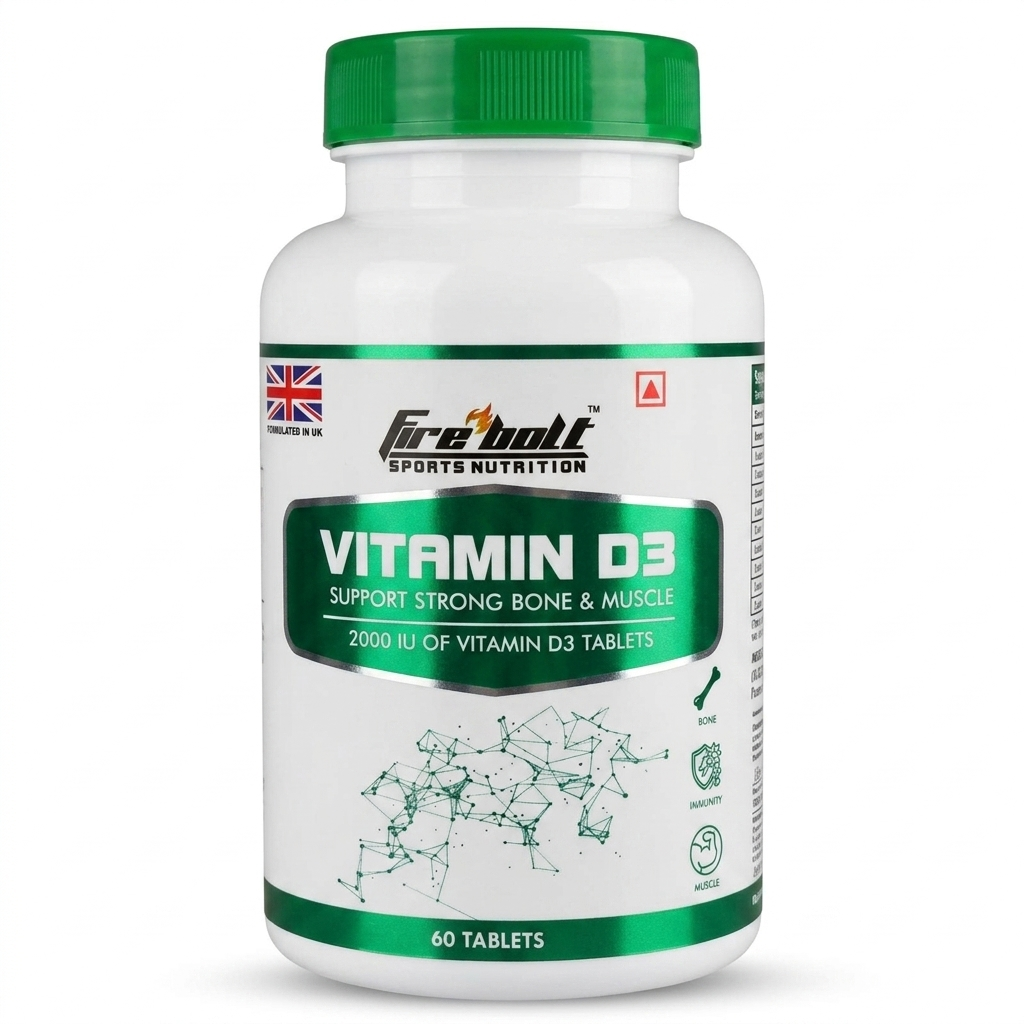 Fire Bolt Vitamin D3 | Support Strong Bone and Muscle