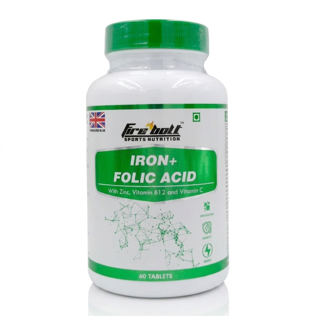Fire Bolt Iron + Folic Acid with Zinc, Vitamin B12 and Vitamin C