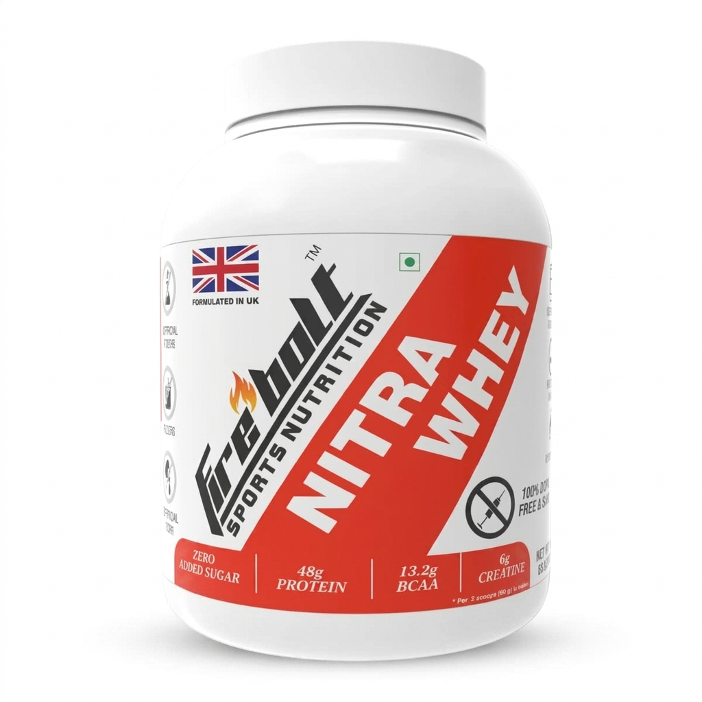 Fire Bolt Nitra Whey | Supports in Muscle Building, Accelerated Recovery & Strength